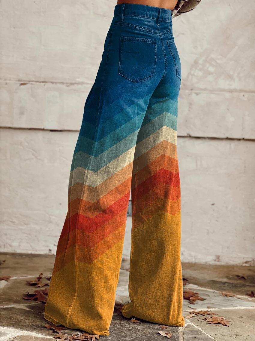 LÉA | Elegant in Modern Retro Zigzag Pants