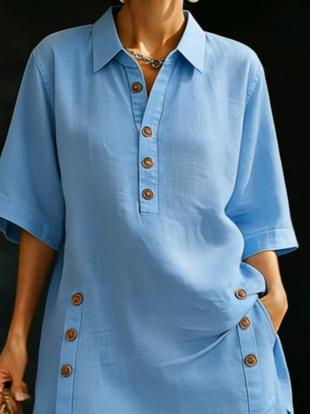 Lea™ | Shirt & Short Linen Set