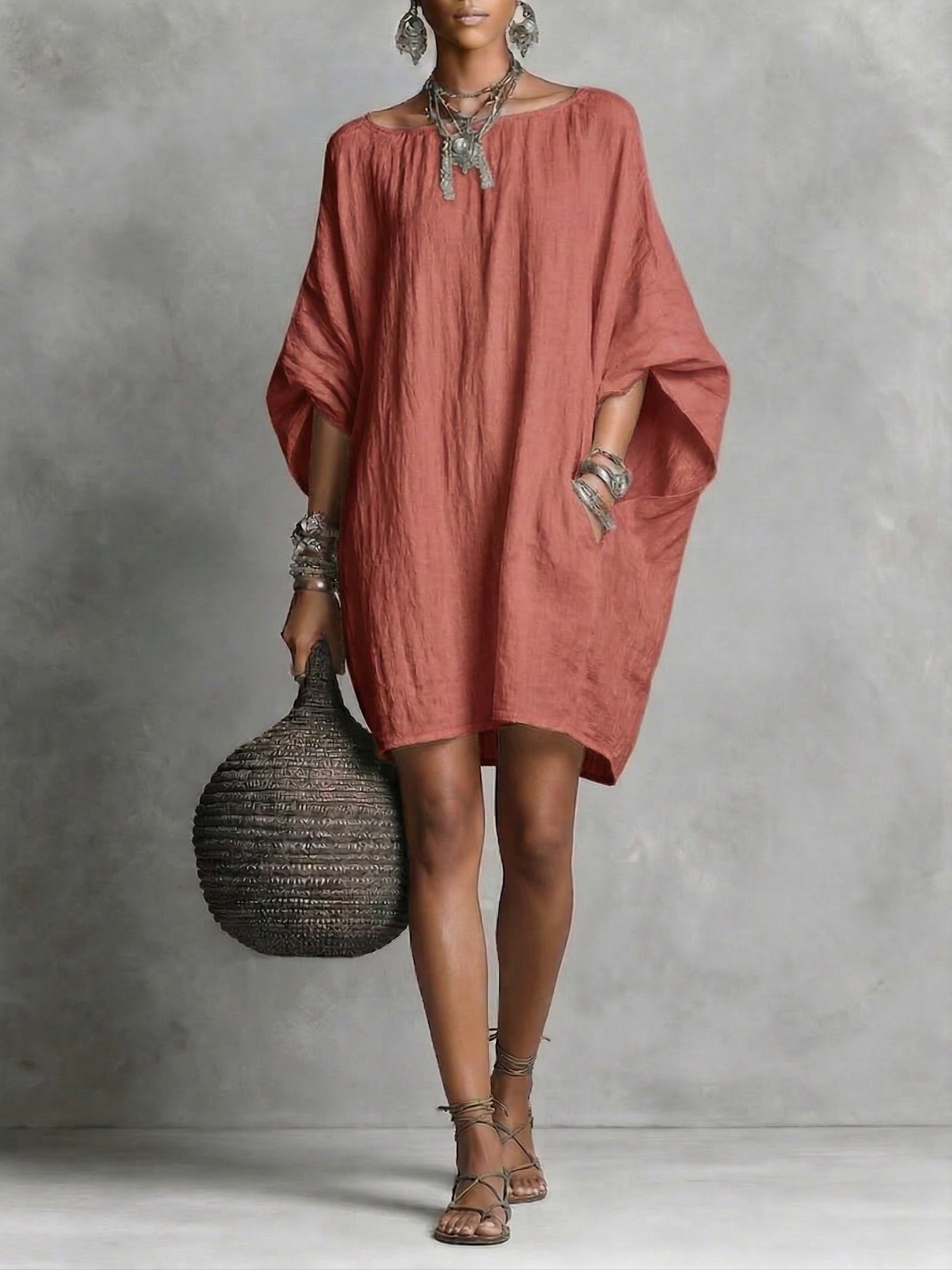 Samira™ | Casual Cotton & Linen Dress