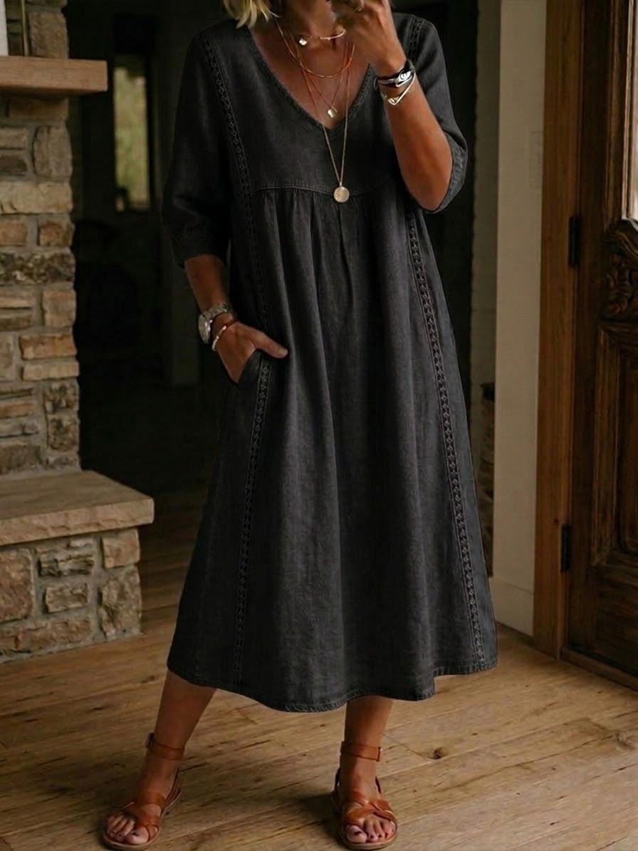 WREN | A-Line Midi Dress For Relaxed Summer Style