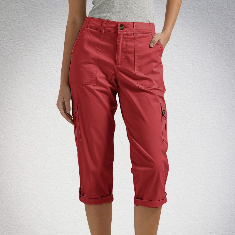 FRANCESCA | Capri Pants with Multiple Pockets and Comfortable Fit for Maximum Freedom of Movement