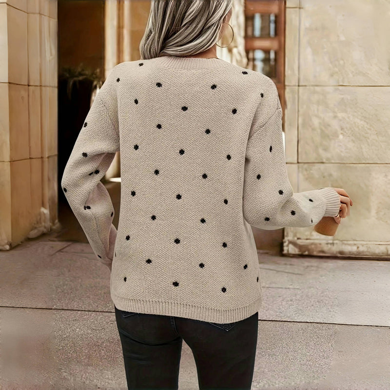 Paula™ | Polka Dot Knit Pullover