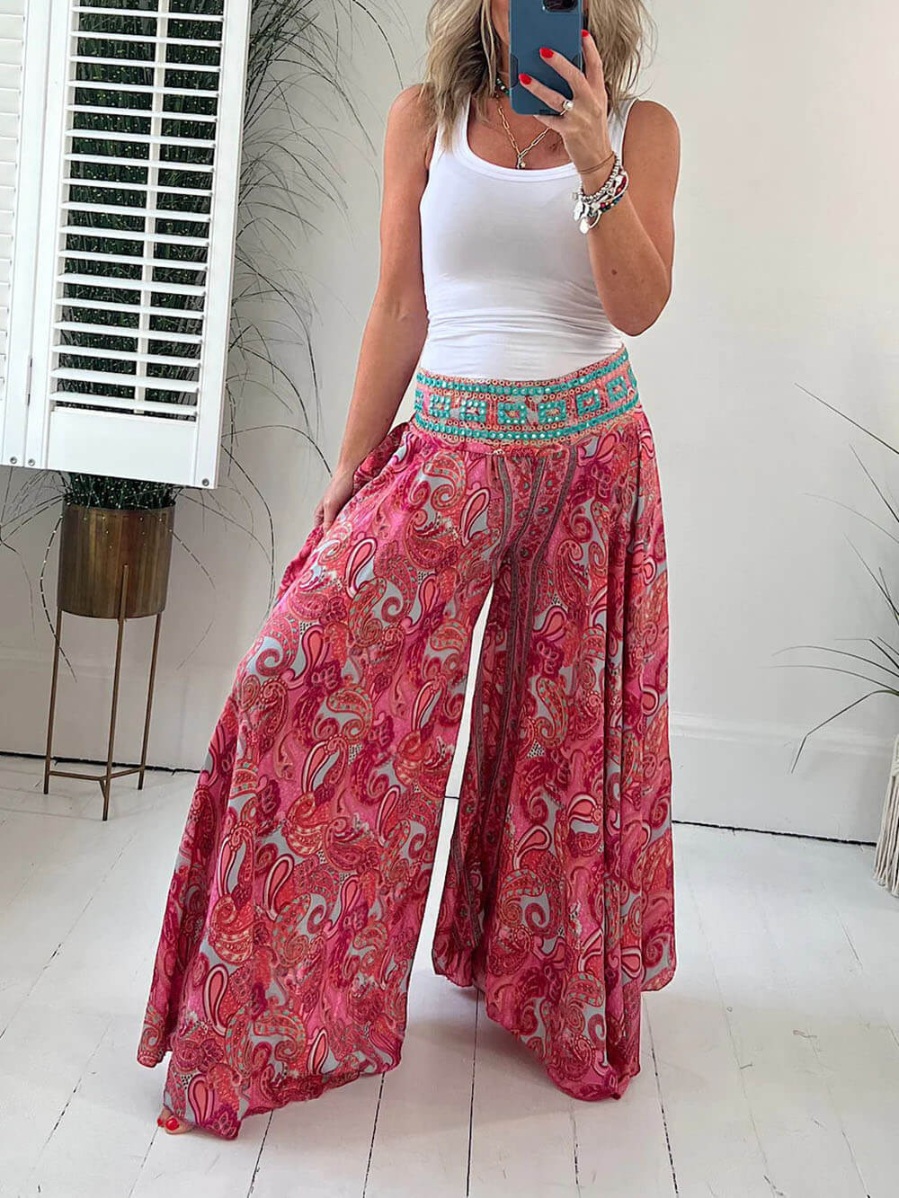 Leichte Hose mit Patchwork-Taille™