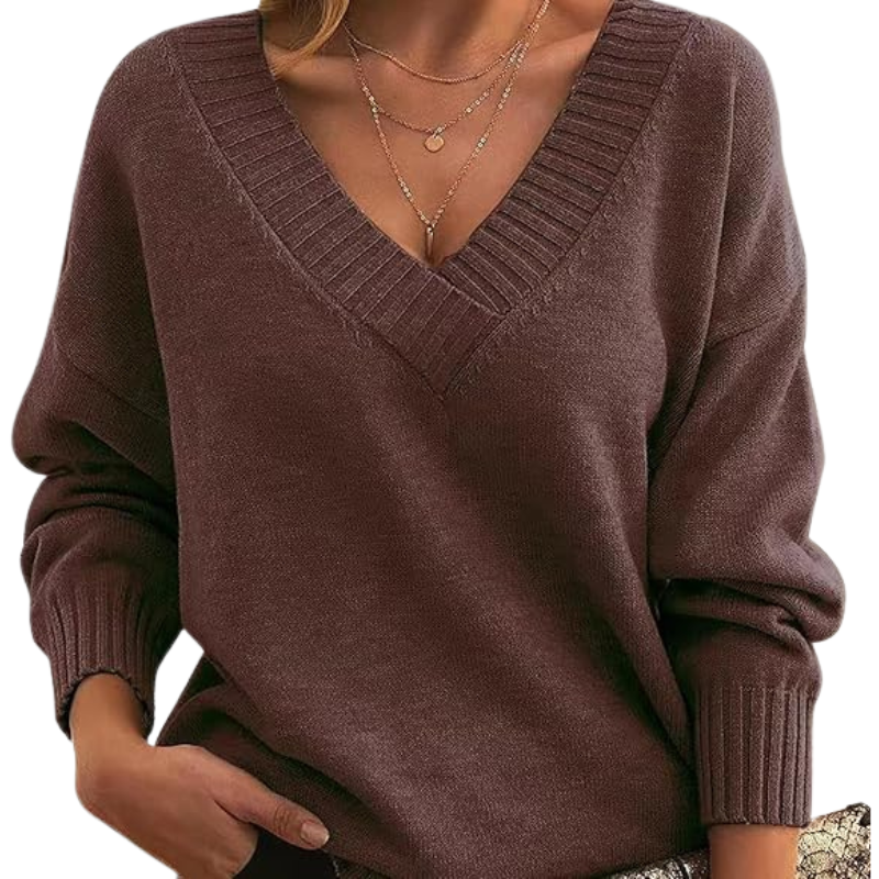 Mila – Women’s Chic V-Neck Sweater