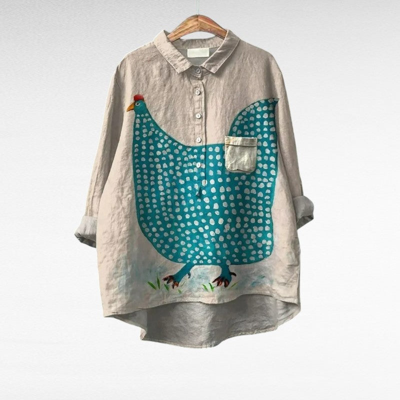 Eugenie™ | Playful Pattern Blouse