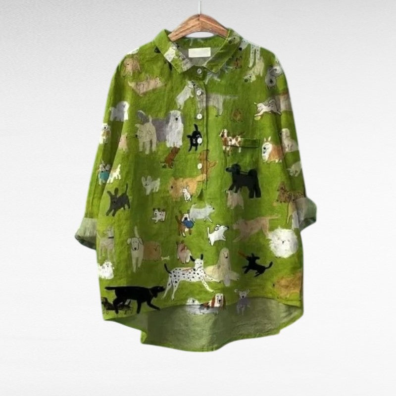 Cecile™ | Playful Animal Blouse