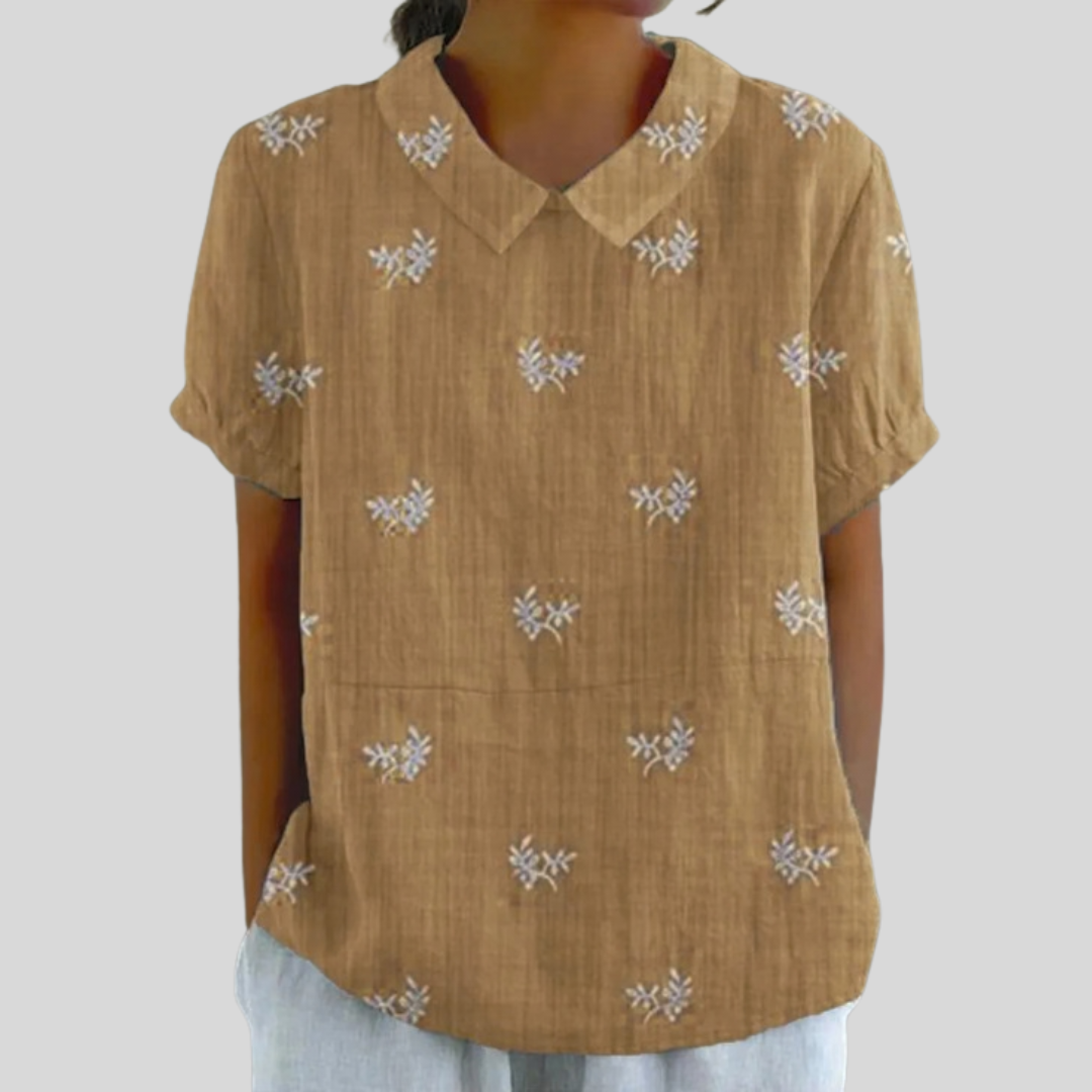 Genevieve™ | Discreet Embroidered Blouse