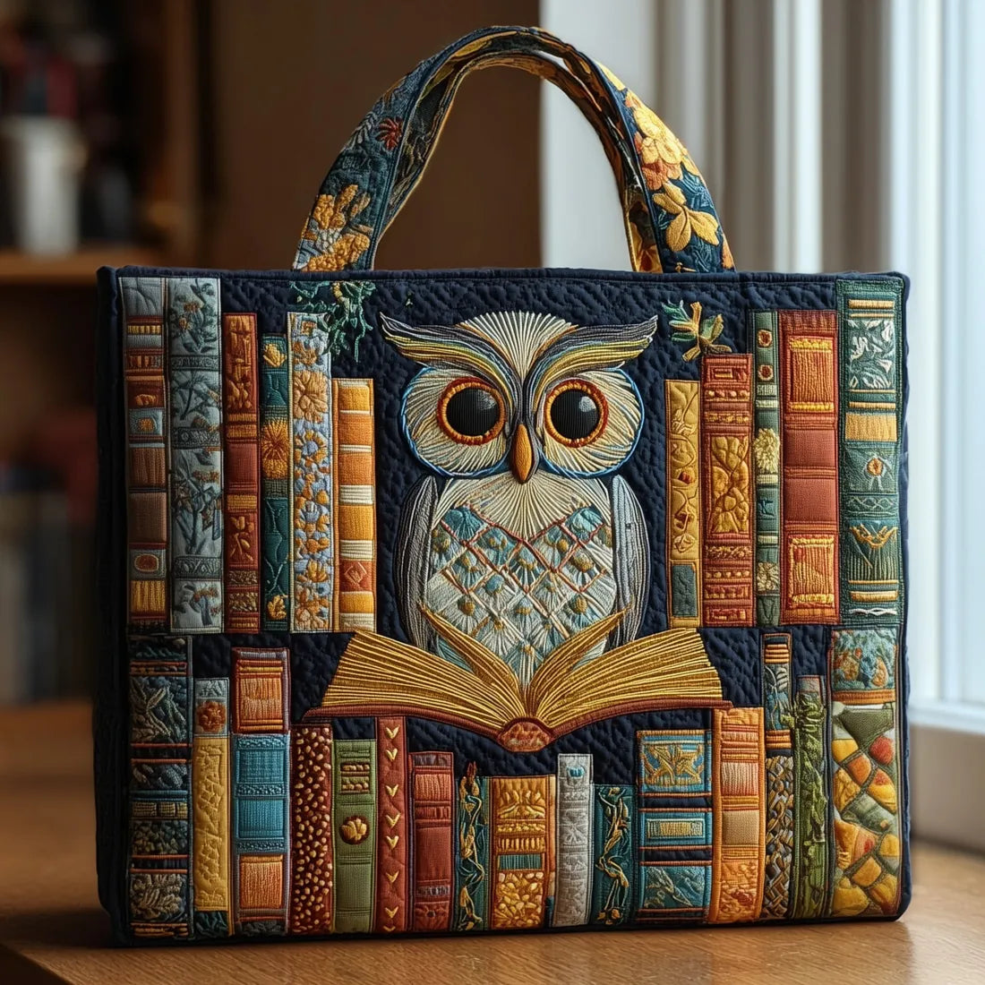 Artisanal Bag - Owl and Antique Books