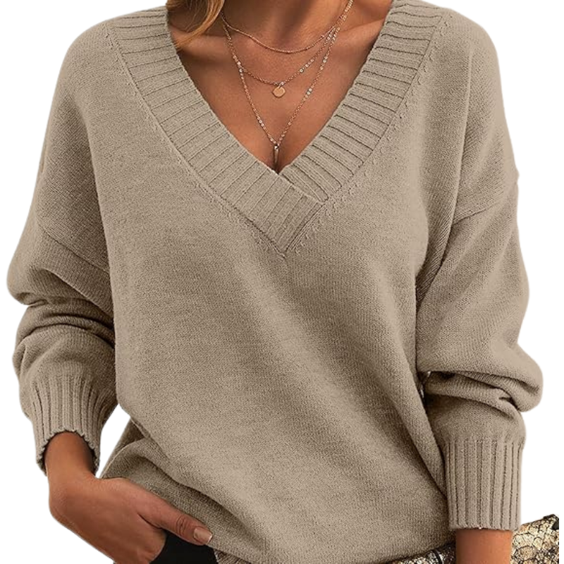 Mila – Women’s Chic V-Neck Sweater