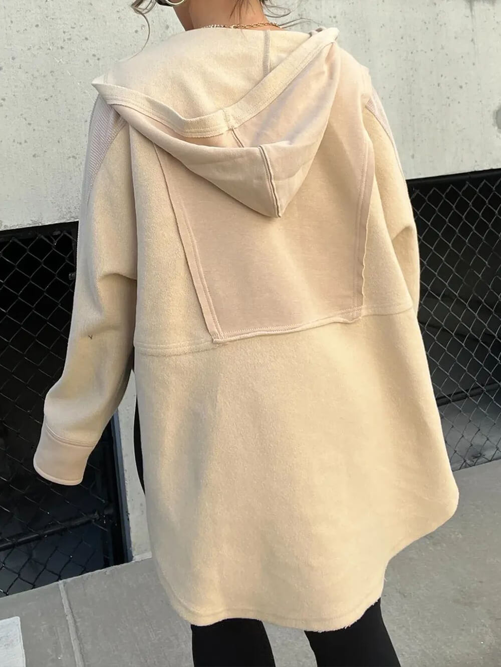 Lässiger, weit geschnittener Sweatshirt Tong Fashion