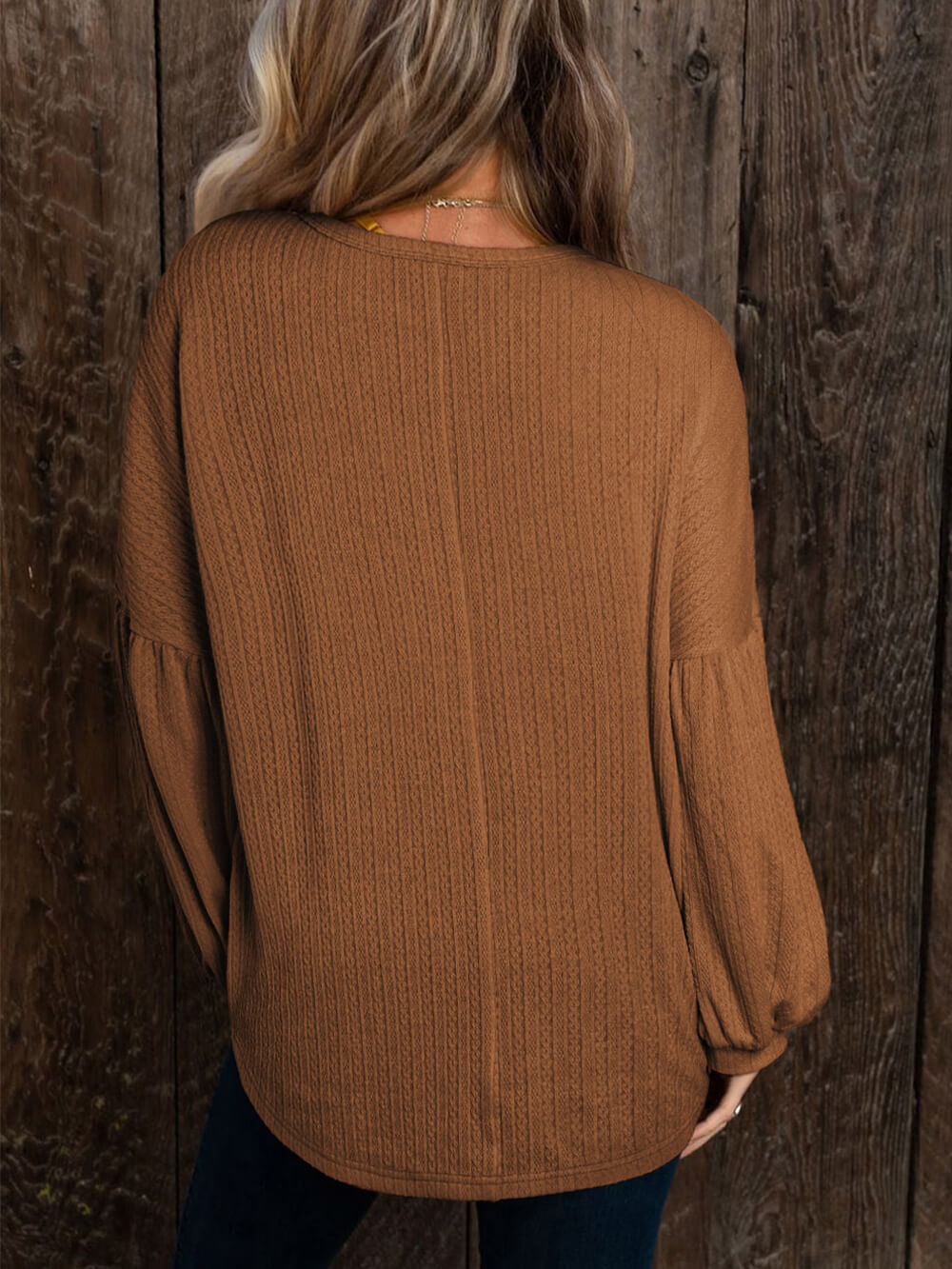 Weit geschnittenes Sweatshirt mit Rundhalsausschnitt