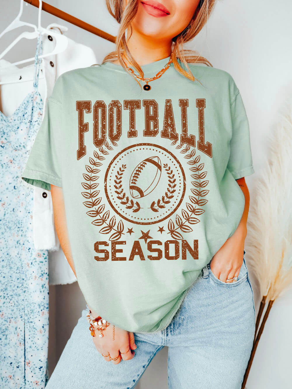 Süßes und trendiges Fußball-Saison-T-Shirt