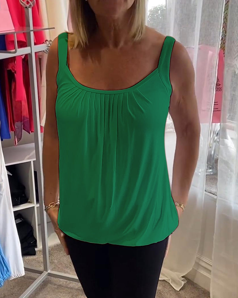 Robin™ | Summer Sleeveless Top with Round Neck