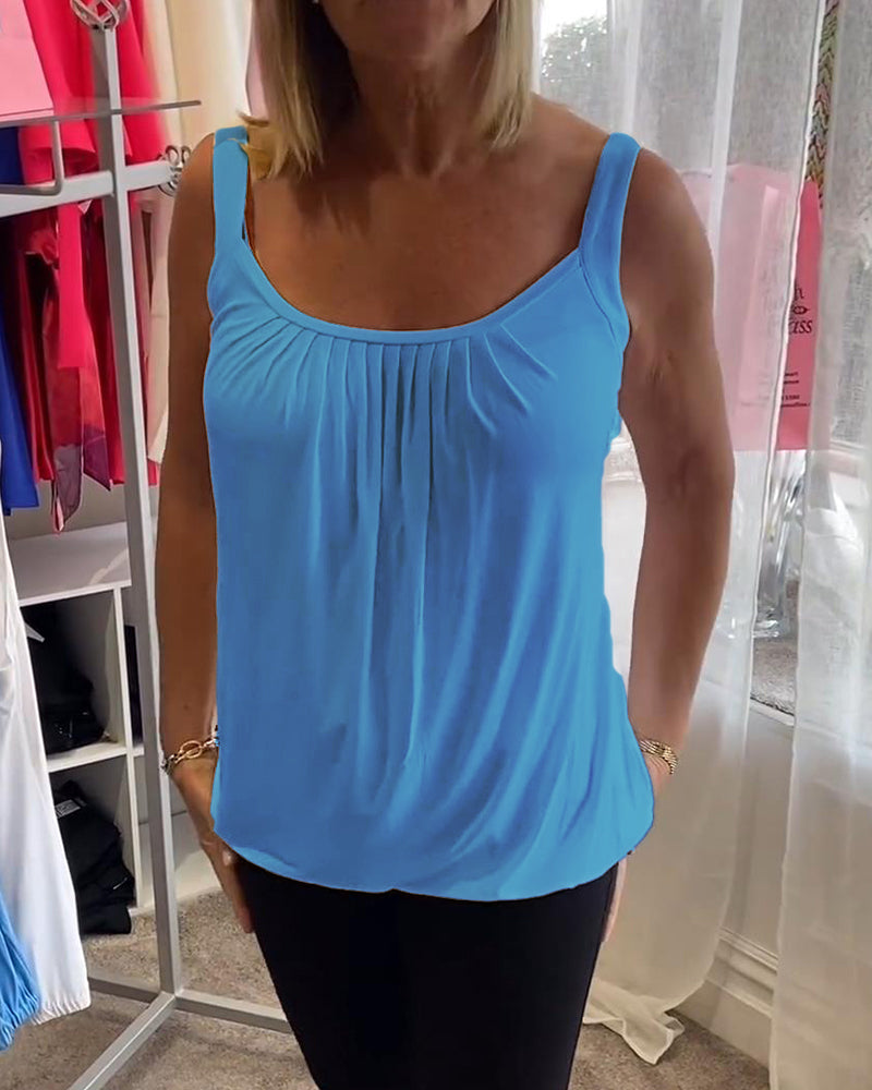 Robin™ | Summer Sleeveless Top with Round Neck