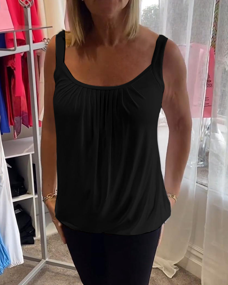 Robin™ | Summer Sleeveless Top with Round Neck