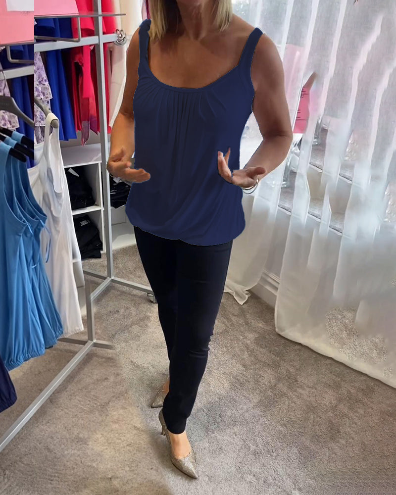 Robin™ | Summer Sleeveless Top with Round Neck