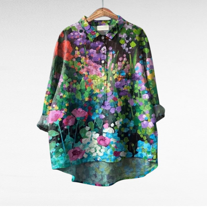 Esmee™ | Artistic Floral Blouse