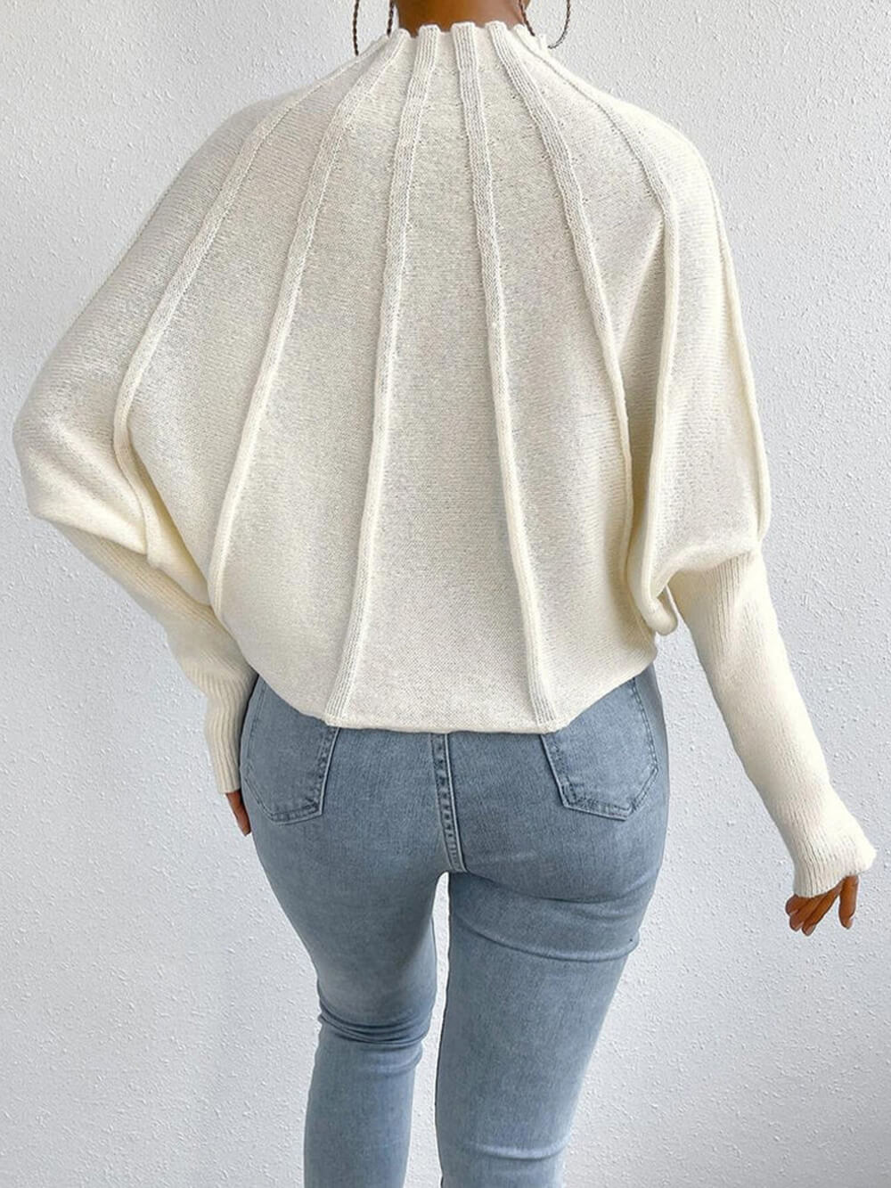 Einfacher Pulli mit Dolmanärmeln