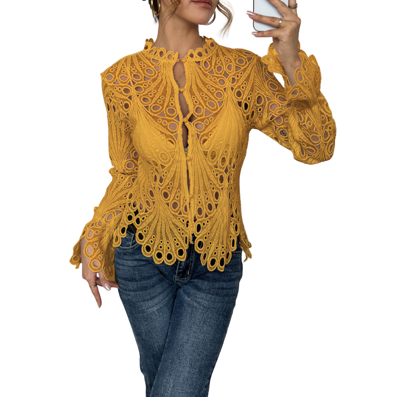 Sarah™ | Openwork Blouse