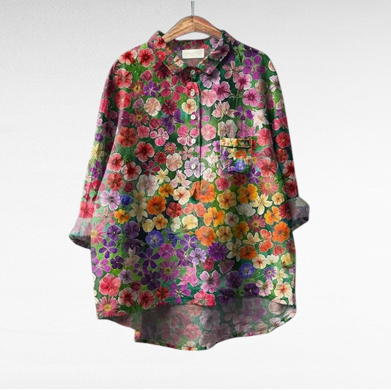 Esmee™ | Artistic Floral Blouse