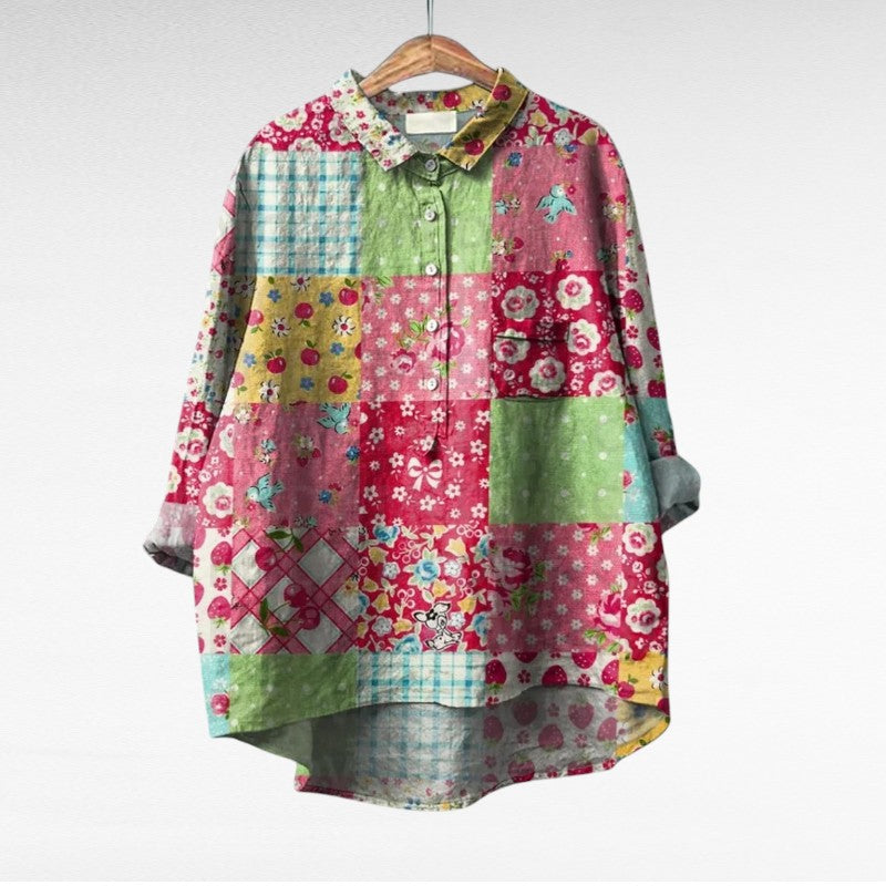 Esmee™ | Artistic Floral Blouse
