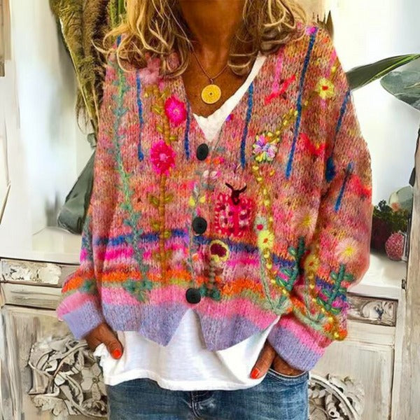 Pullover mit Blumenmuster