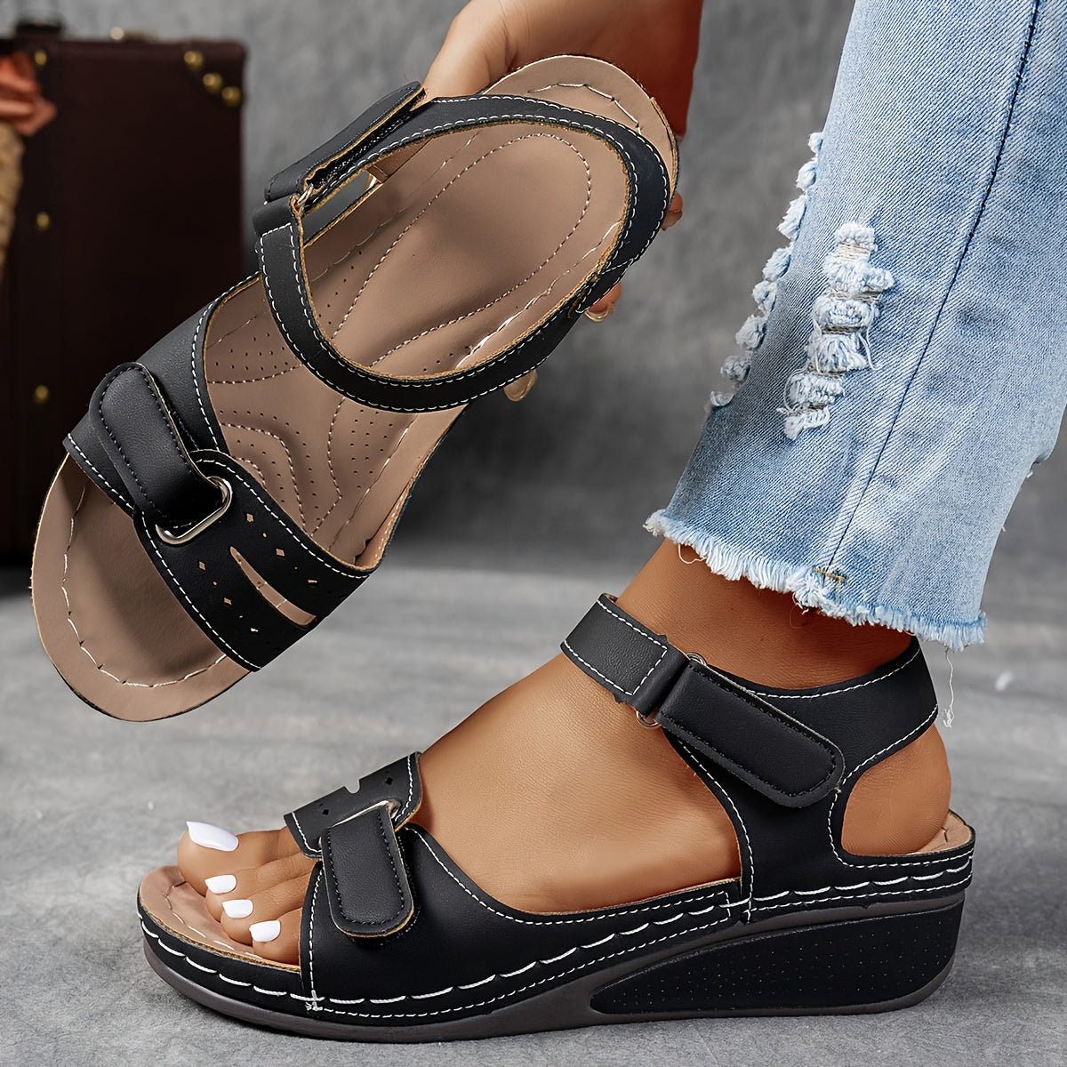 GRACE | Orthopedic Wedge Sandals for All-Day Comfort
