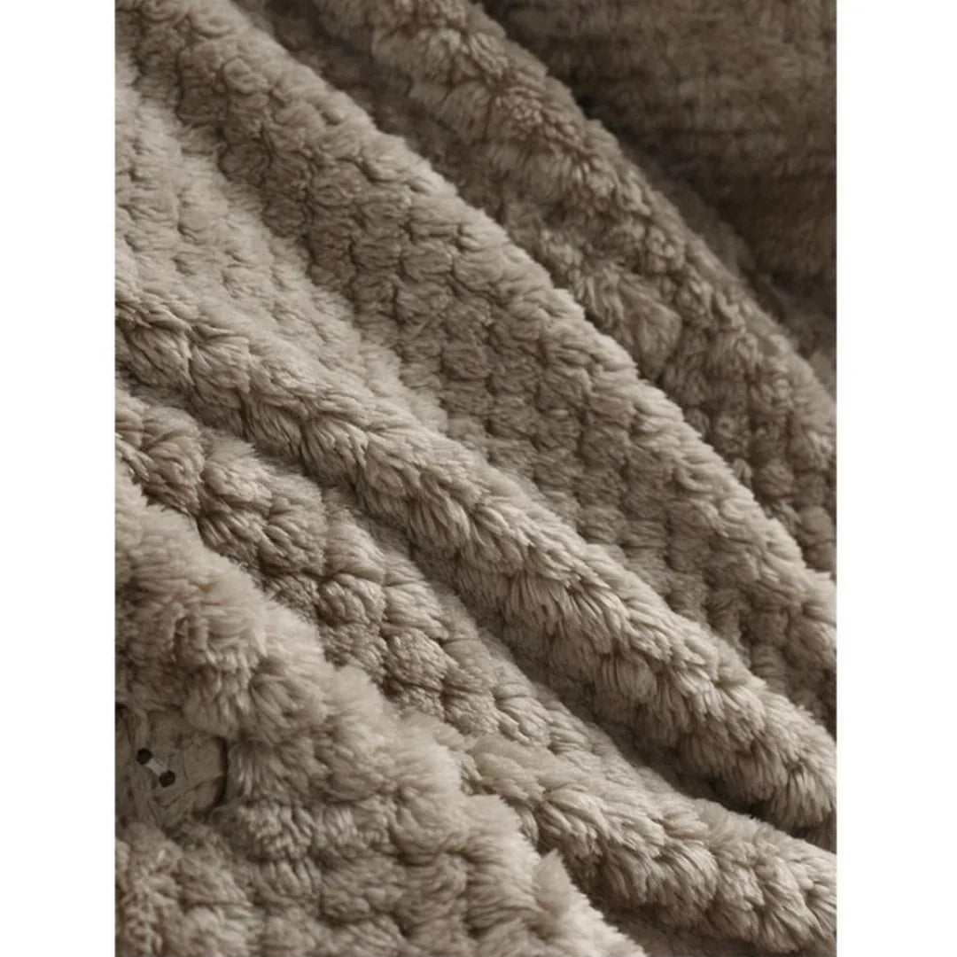 Bequemer Kapuzenmantel mit Rippstruktur LadiVania™