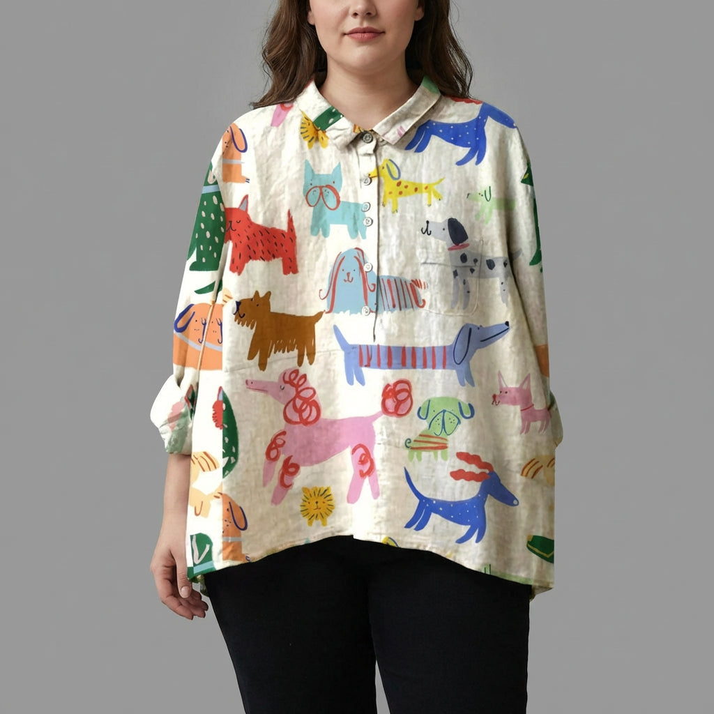 Amelie™ | Elegant Summer Linen Blouse