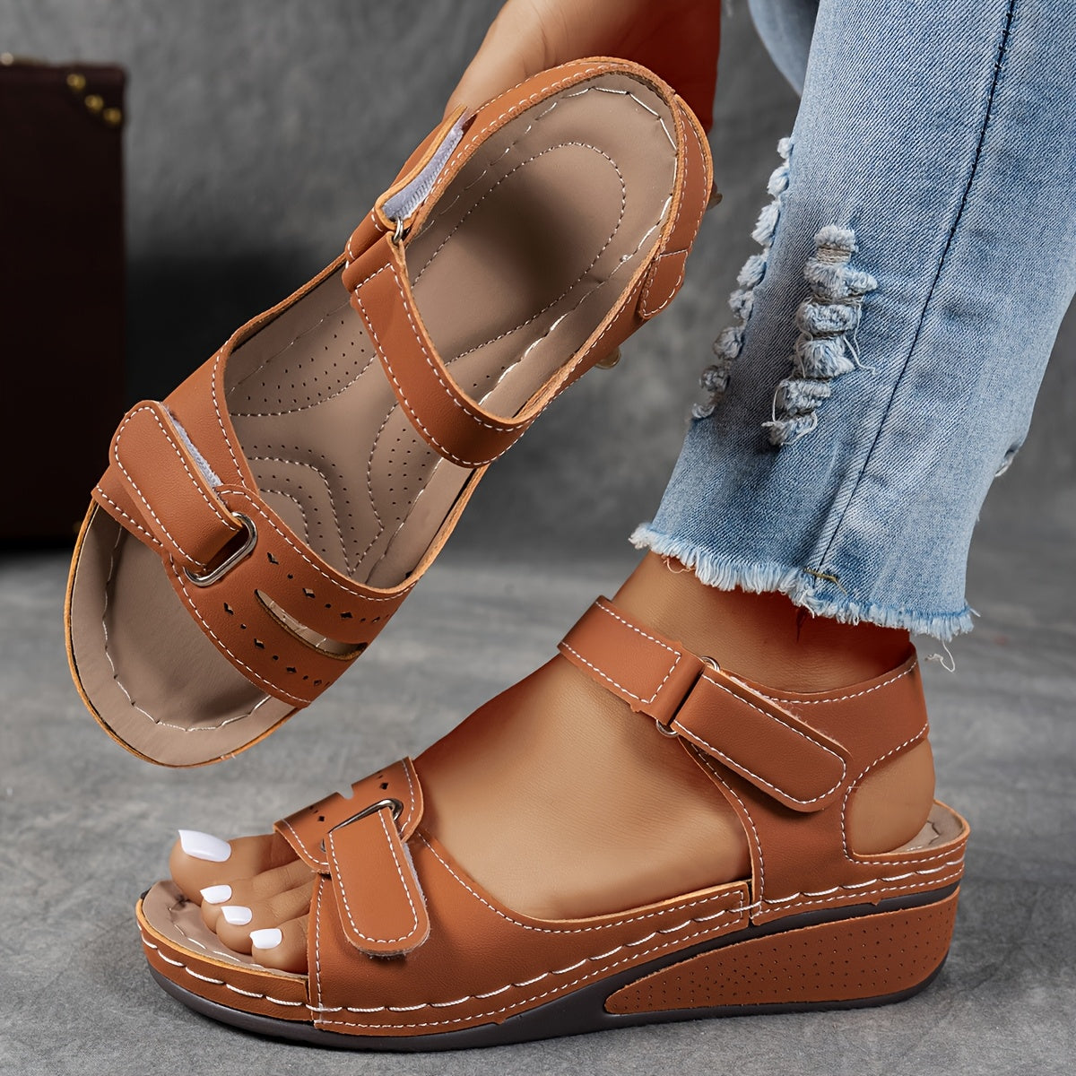 GRACE | Orthopedic Wedge Sandals for All-Day Comfort