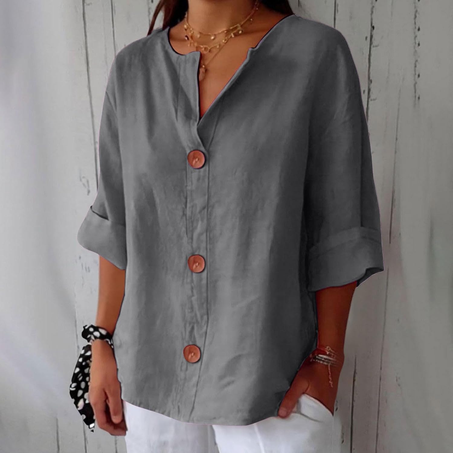 Lunaria™ | Cotton-Linen Shirt