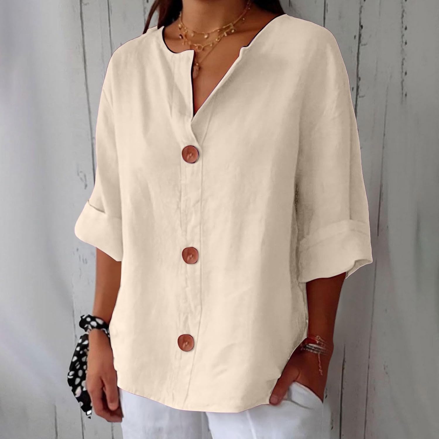 Lunaria™ | Cotton-Linen Shirt