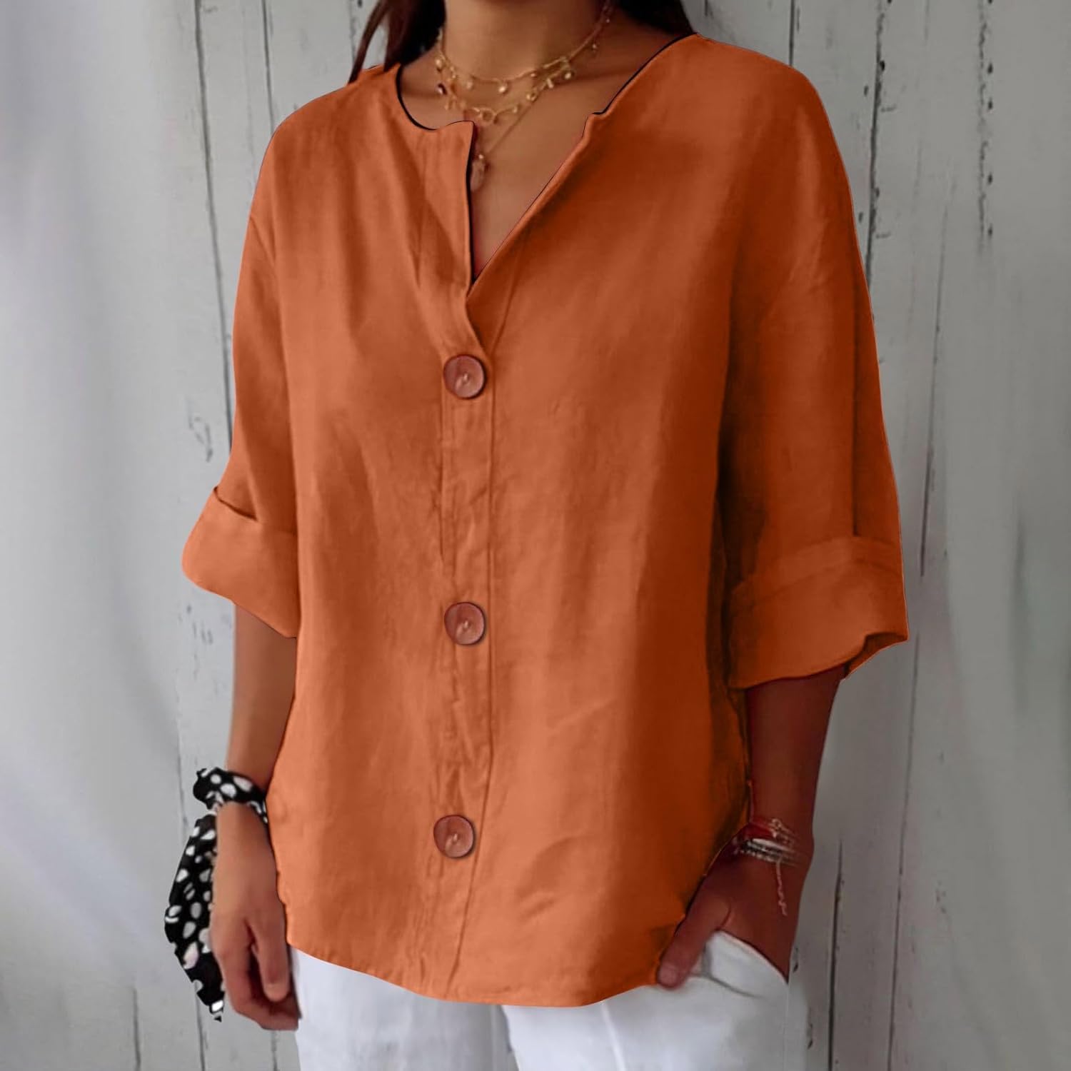 Lunaria™ | Cotton-Linen Shirt