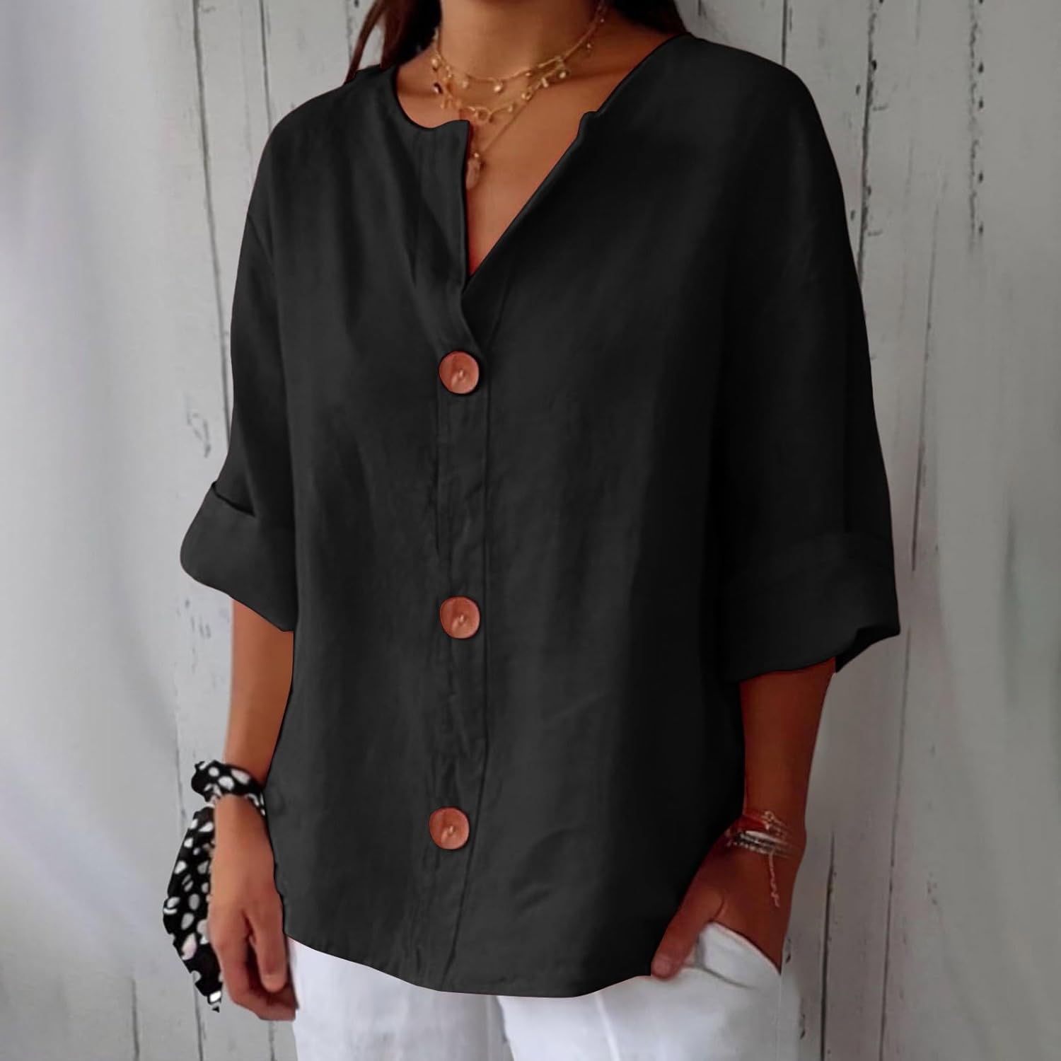 Lunaria™ | Cotton-Linen Shirt