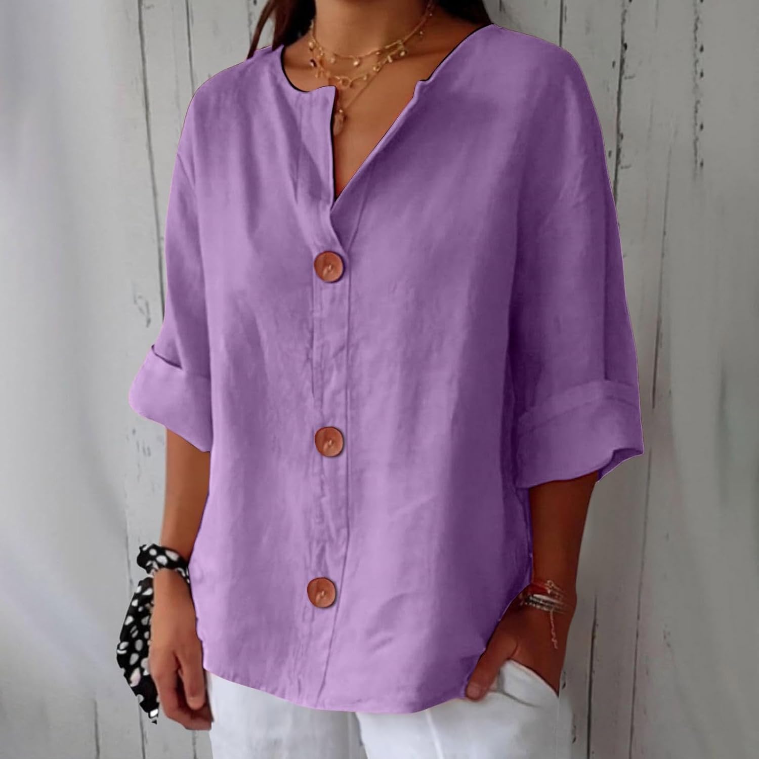 Lunaria™ | Cotton-Linen Shirt