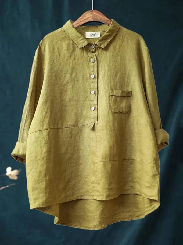 Harper™ | Women Blouses Long Sleeve Button Up Shirt with Ruffle V-Neck