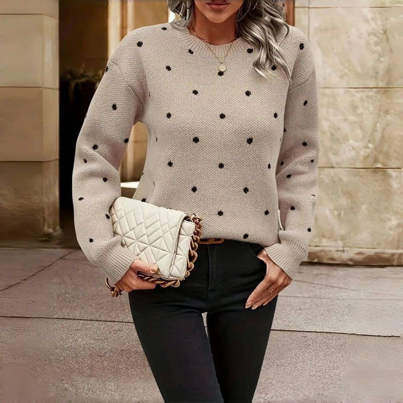 Paula™ | Polka Dot Knit Pullover