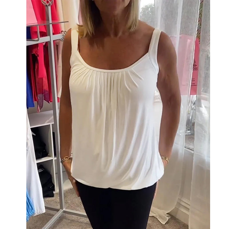 Robin™ | Summer Sleeveless Top with Round Neck
