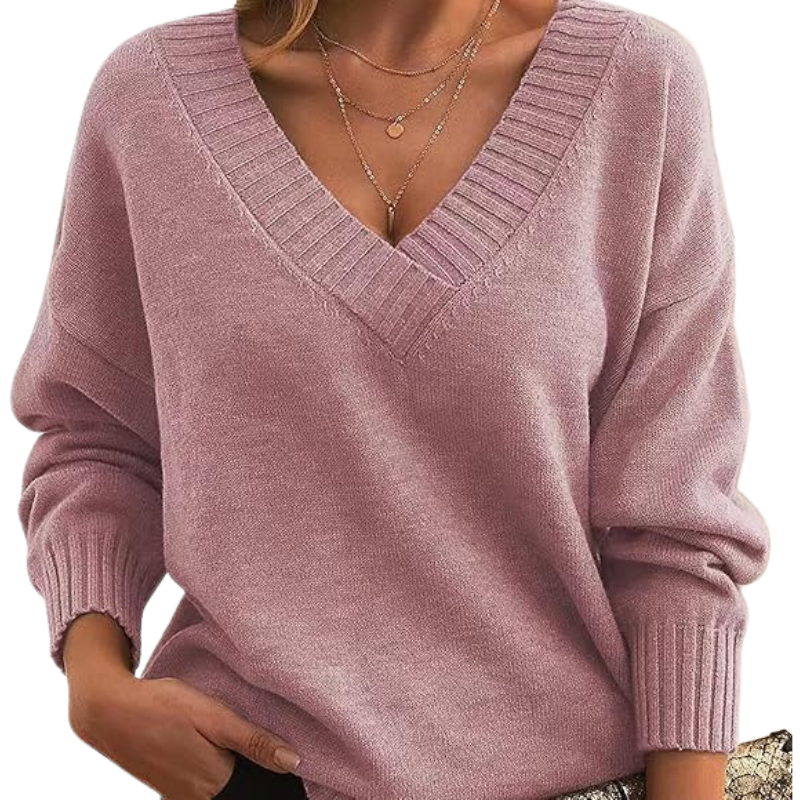 Mila – Women’s Chic V-Neck Sweater