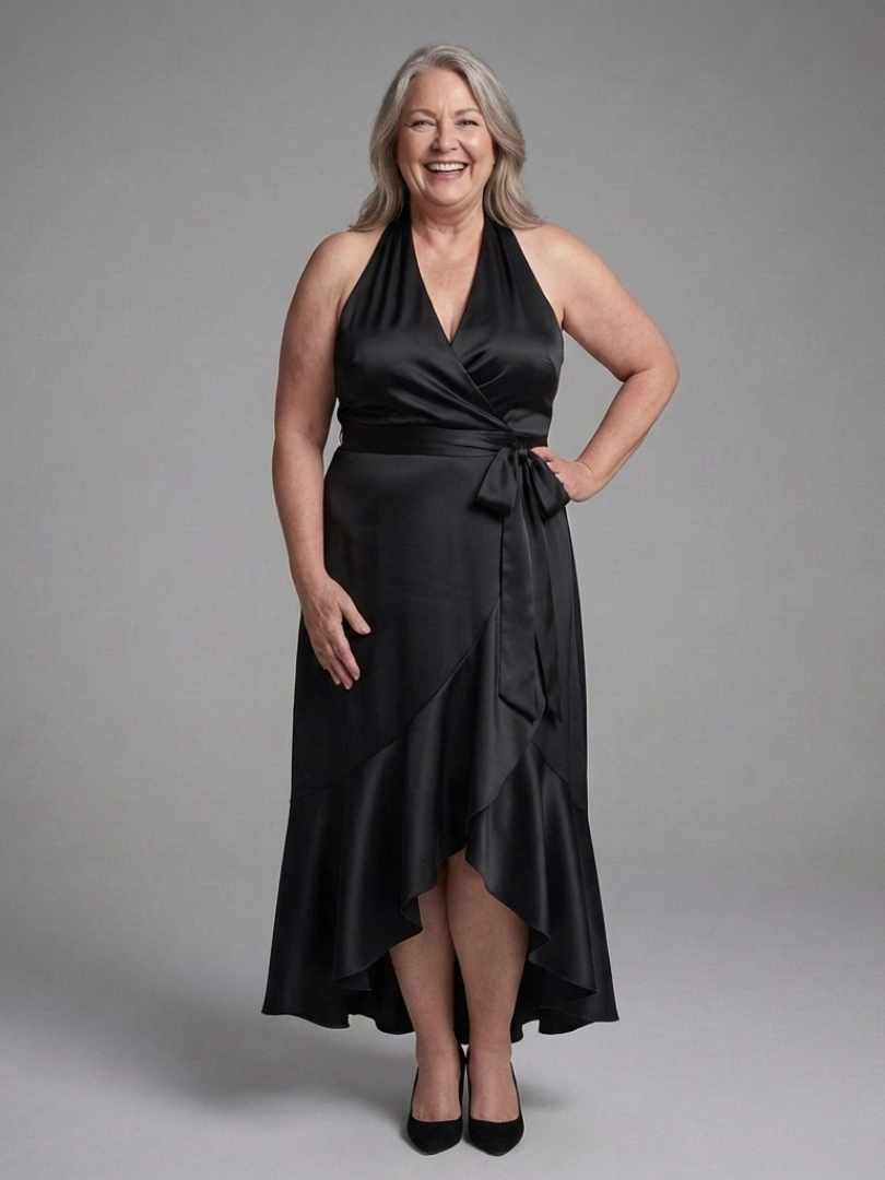 Briony | High-Low Dress with Neck Straps