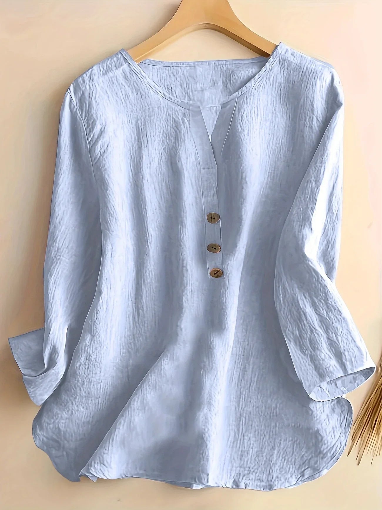 Solenya™ | Cotton-Linen Blouse