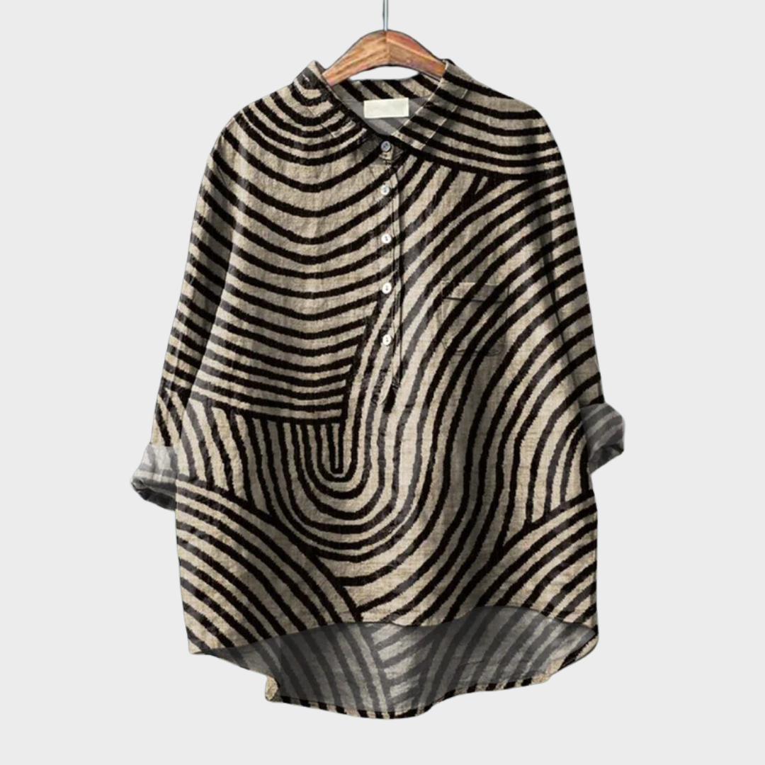 Jacinthe™ | Modern Graphic Blouse