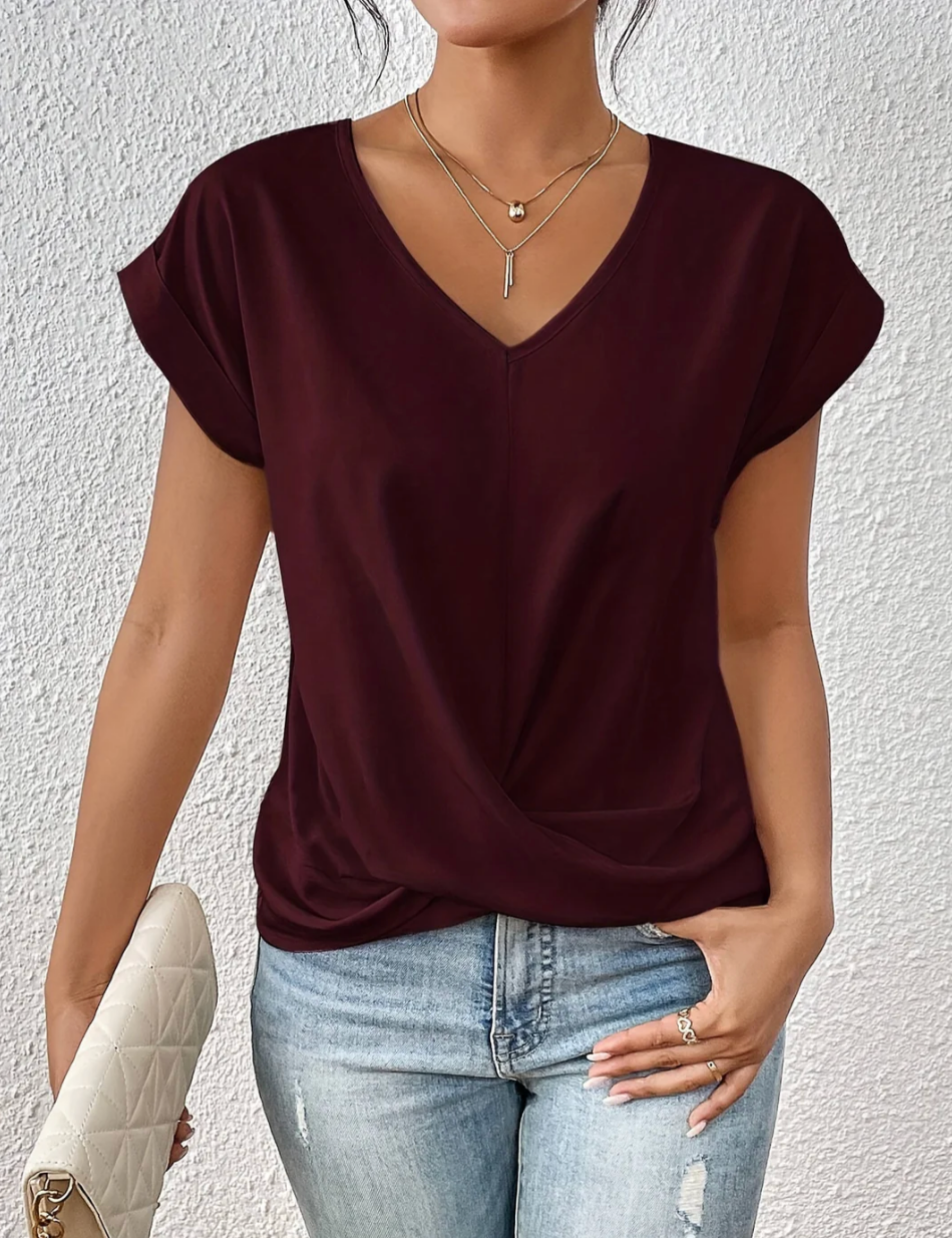 Gemma™ | Draped Fluid Top