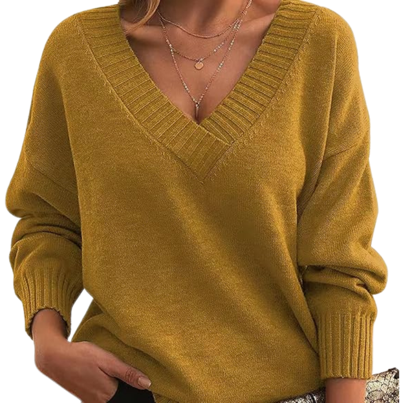 Mila – Women’s Chic V-Neck Sweater