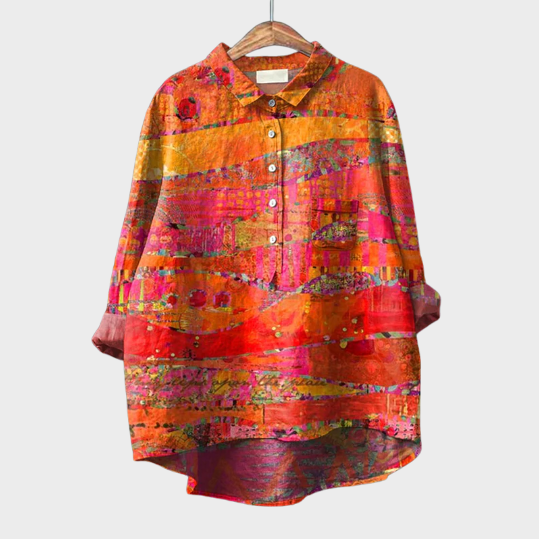Philomene™ | Vibrant Artistic Blouse