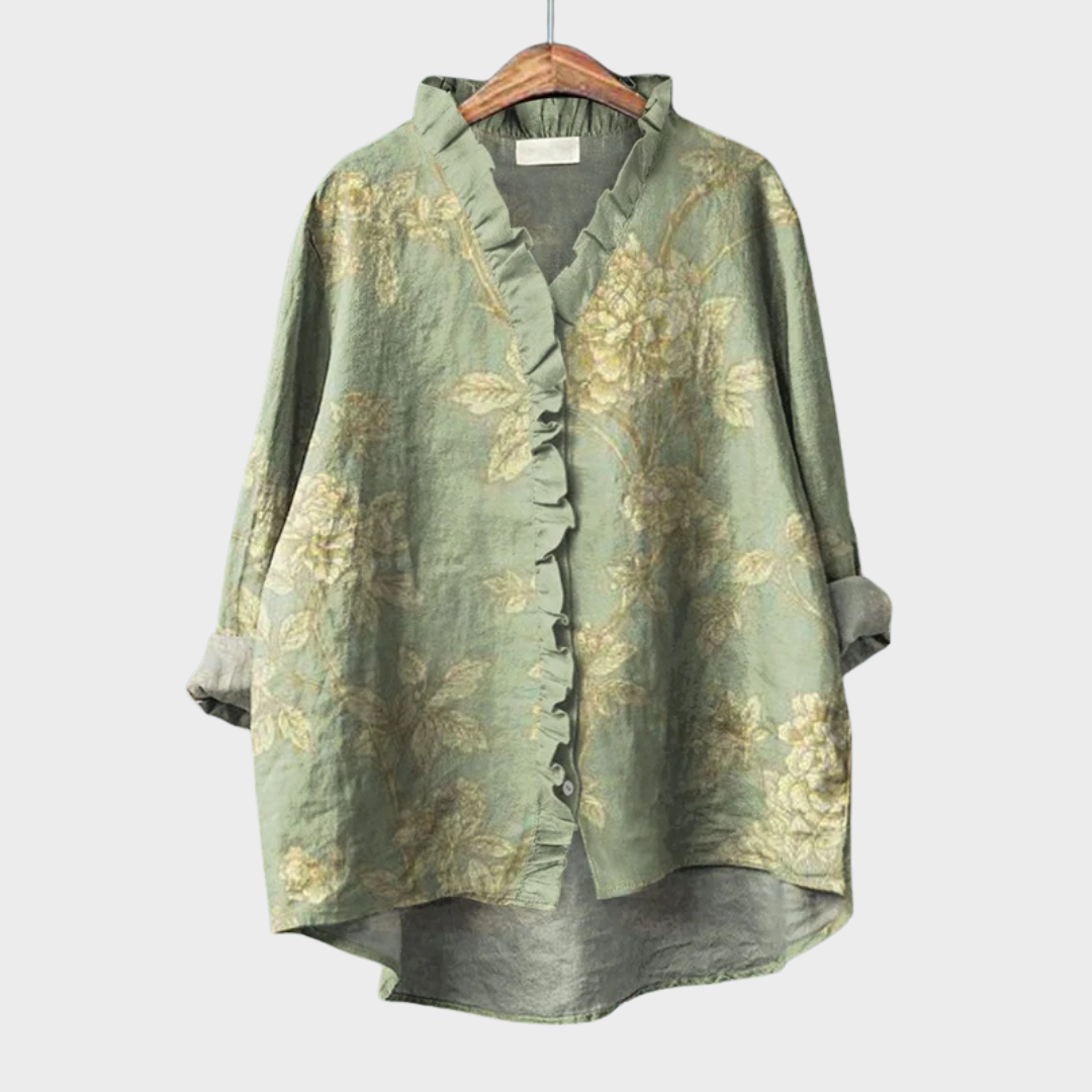 Leontine™ | Refined Ruffle Blouse