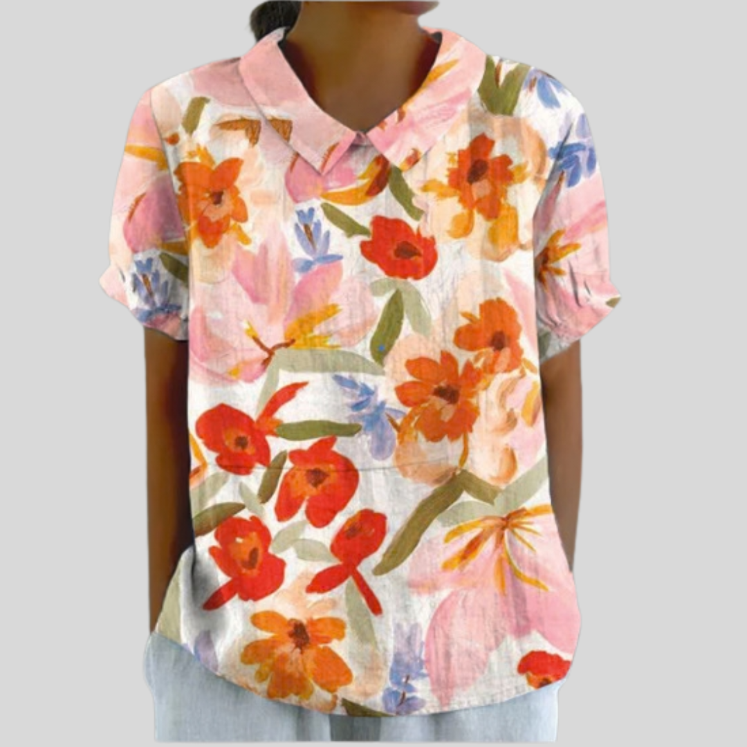 Evelyne™ | Expressive Floral Blouse