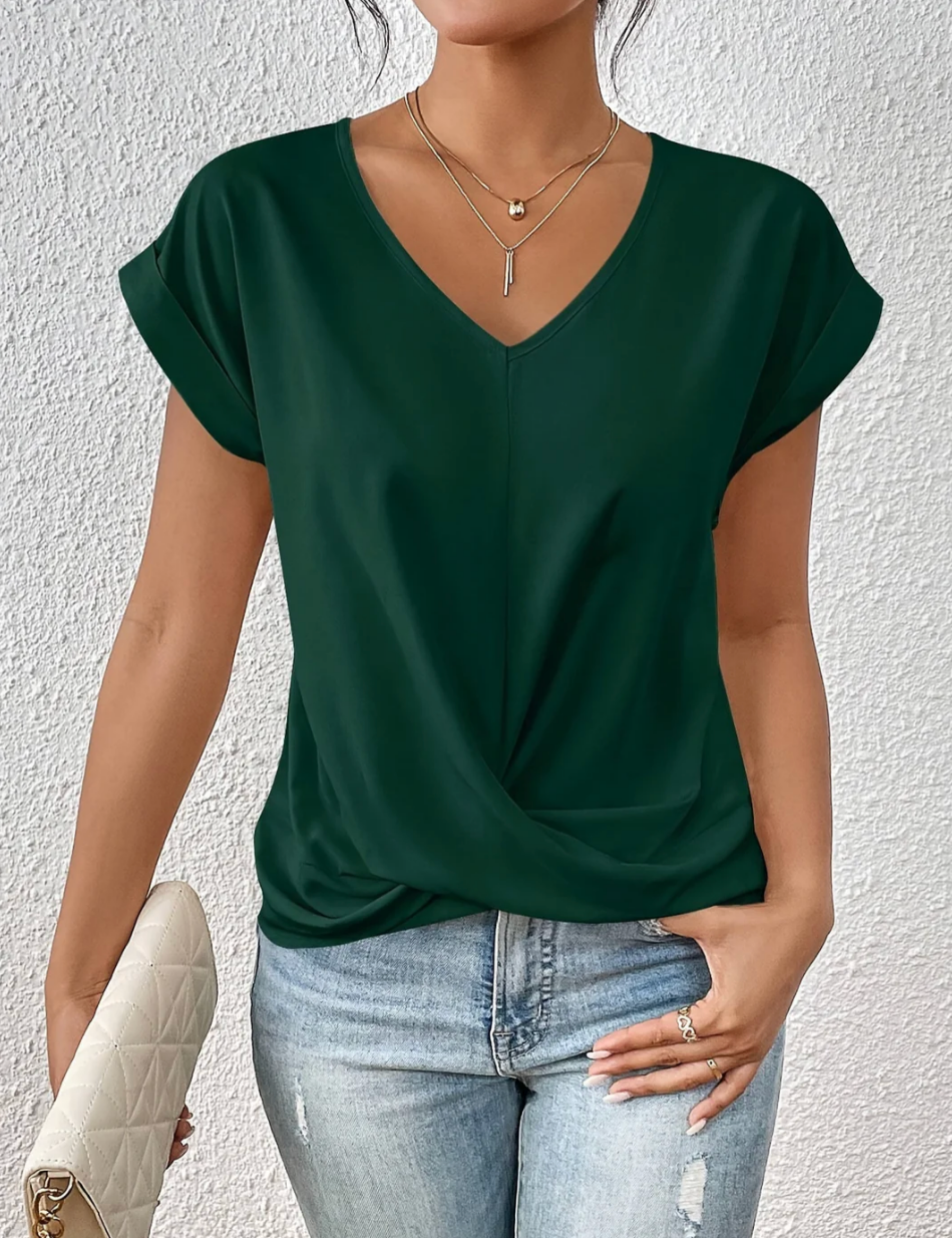 Gemma™ | Draped Fluid Top