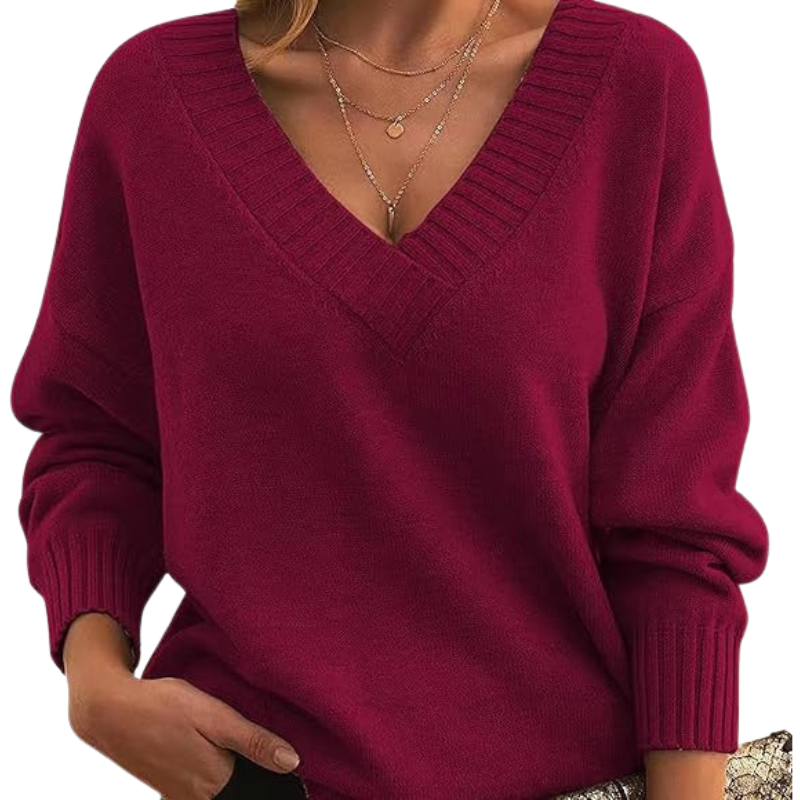 Mila – Women’s Chic V-Neck Sweater