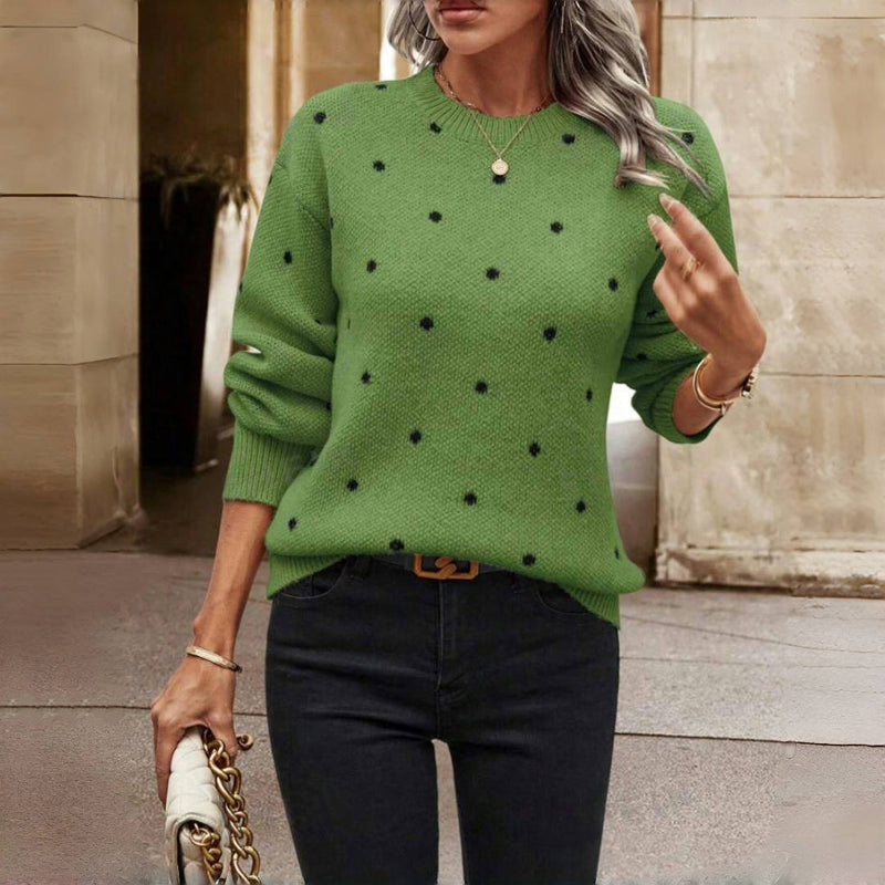 Paula™ | Polka Dot Knit Pullover